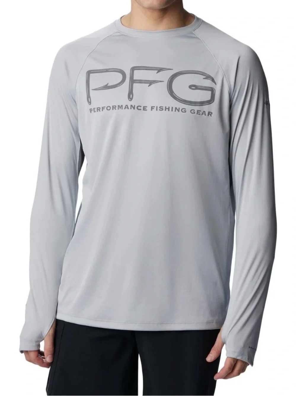 Brand new Columbia Light Gray PFG Long-Sleeve Men's Rash Guard
